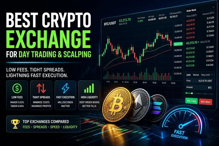 Best Crypto Exchanges for Day Trading (Low Fees, Fast Execution 2026)