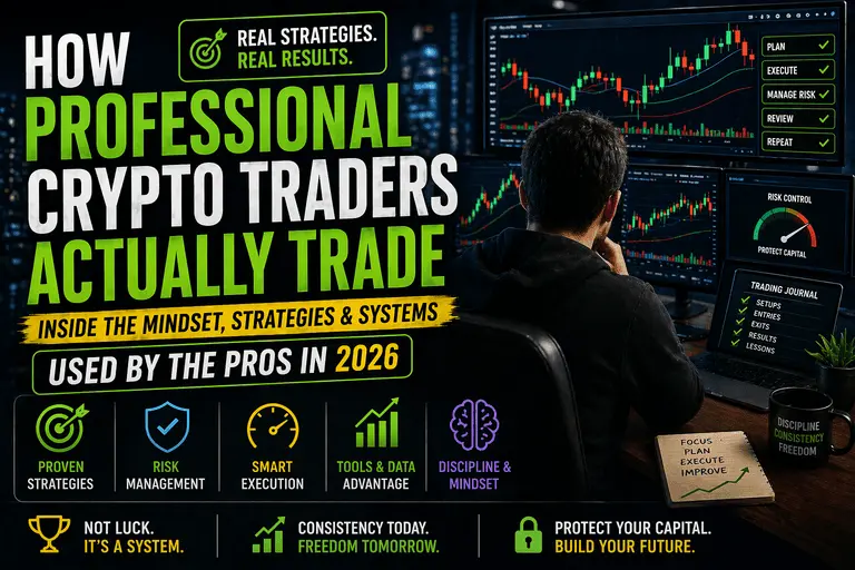 How Professional Crypto Traders Actually Trade (Real Strategies Explained 2026)