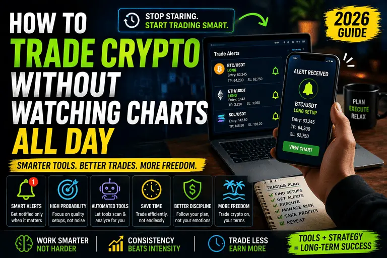 How to Trade Crypto Without Watching Charts All Day (2026 Guide)