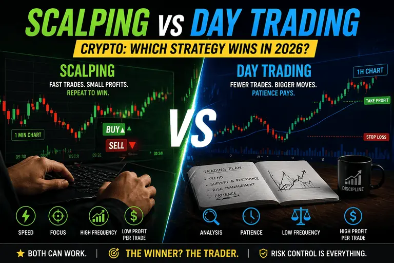 Scalping vs Day Trading Crypto: Which Strategy Wins in 2026?