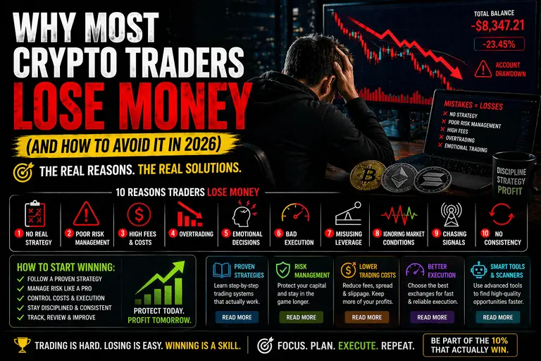 Why Most Crypto Traders Lose Money (And How to Avoid It in 2026)